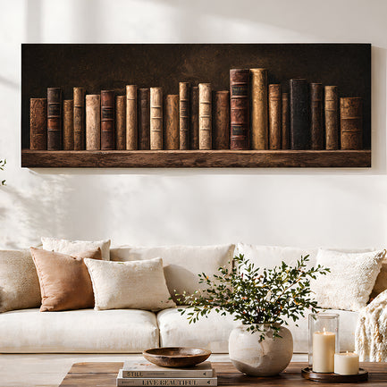 Vintage Library Shelf