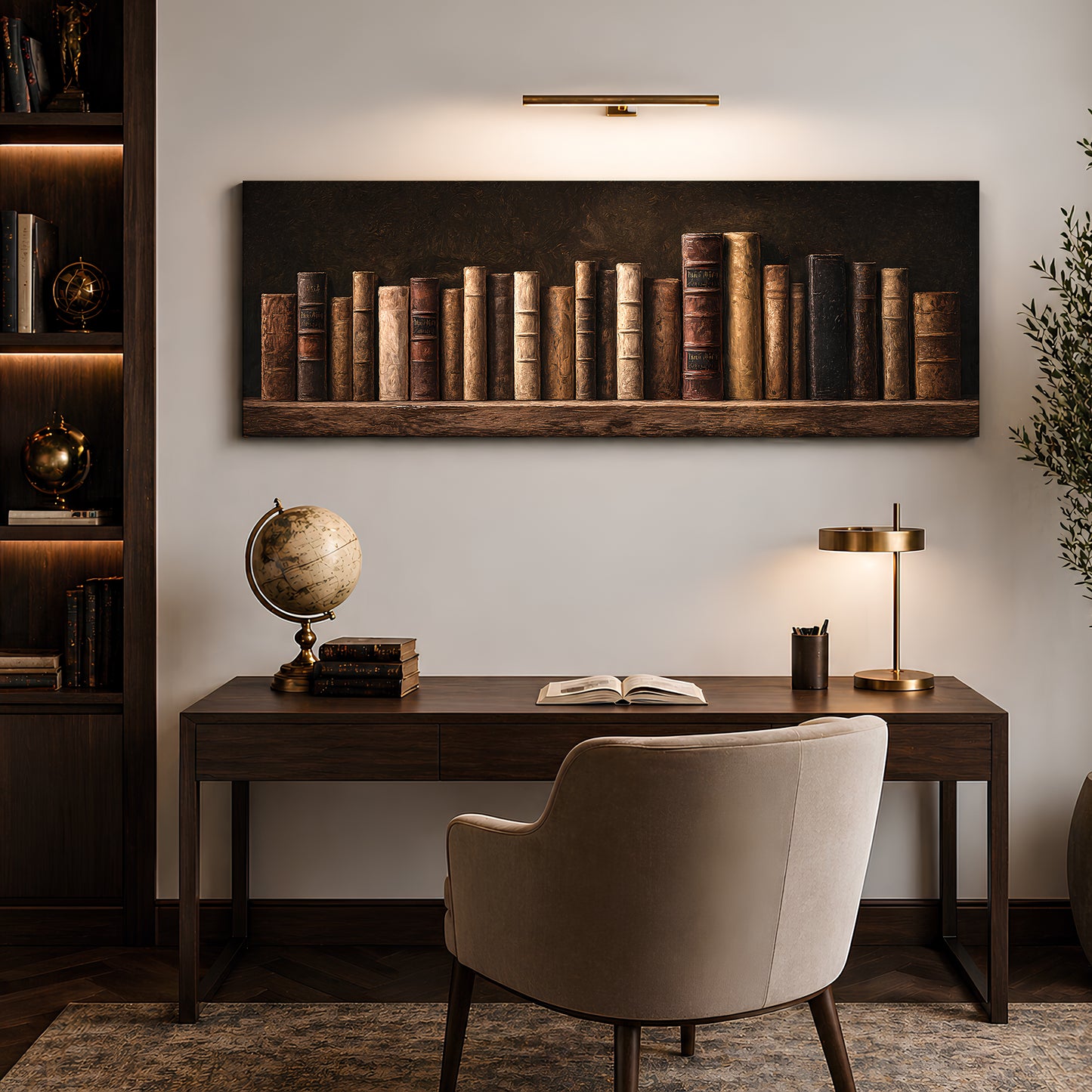 Vintage Library Shelf
