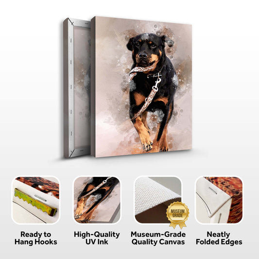 Dog Watercolor Portrait  Sign