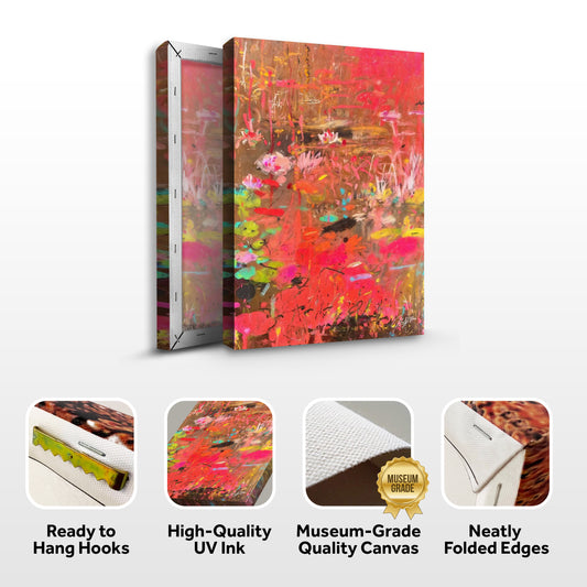 Canvas Print: "Vibrant Veil II"