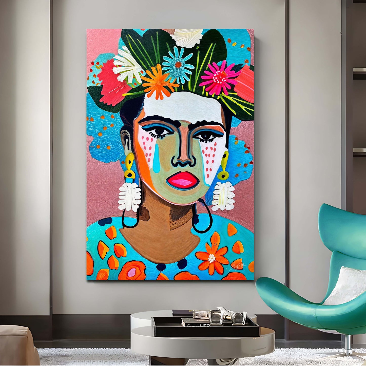 Canvas Print: "Floral Muse II"