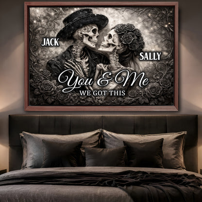 Skeleton Couple Wall Sign