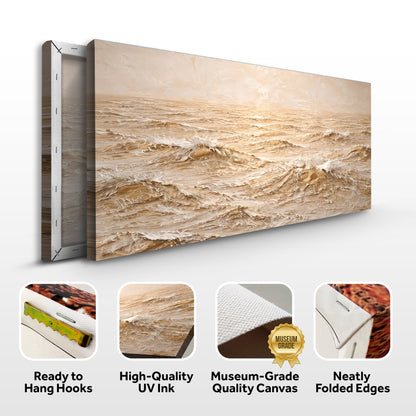 Warm Ocean - Cream and Soft Gold