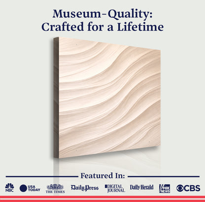 Wave Plaster — White Flowing Ridges