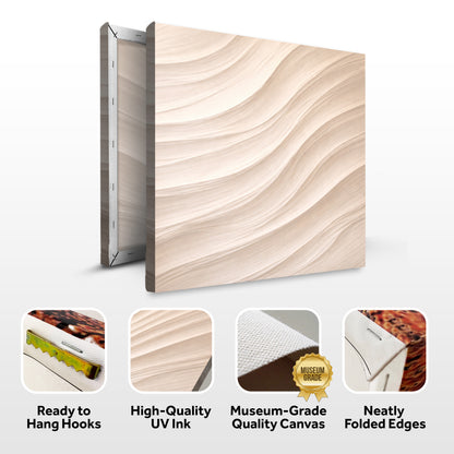 Wave Plaster — White Flowing Ridges