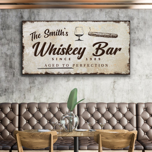 Whiskey Bar Sign Style 3 - Image by Tailored Canvases