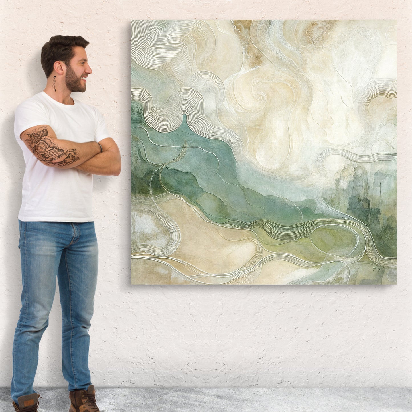 Canvas Print: "Whispering Currents"