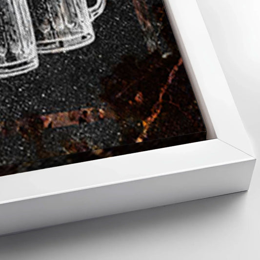 Save 33% When You Add A Frame To Your 60x30 Backyard Bar & Grill Sign XXIII Canvas Now