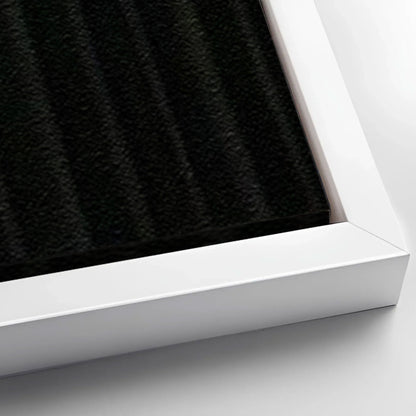 Save 33% When You Add A Frame To Your 24x16 Luxury Black Minimalist Abstract Wall Art Canvas Now