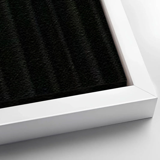 Save 33% When You Add A Frame To Your 36x24 Luxury Black Minimalist Abstract Wall Art Canvas Now