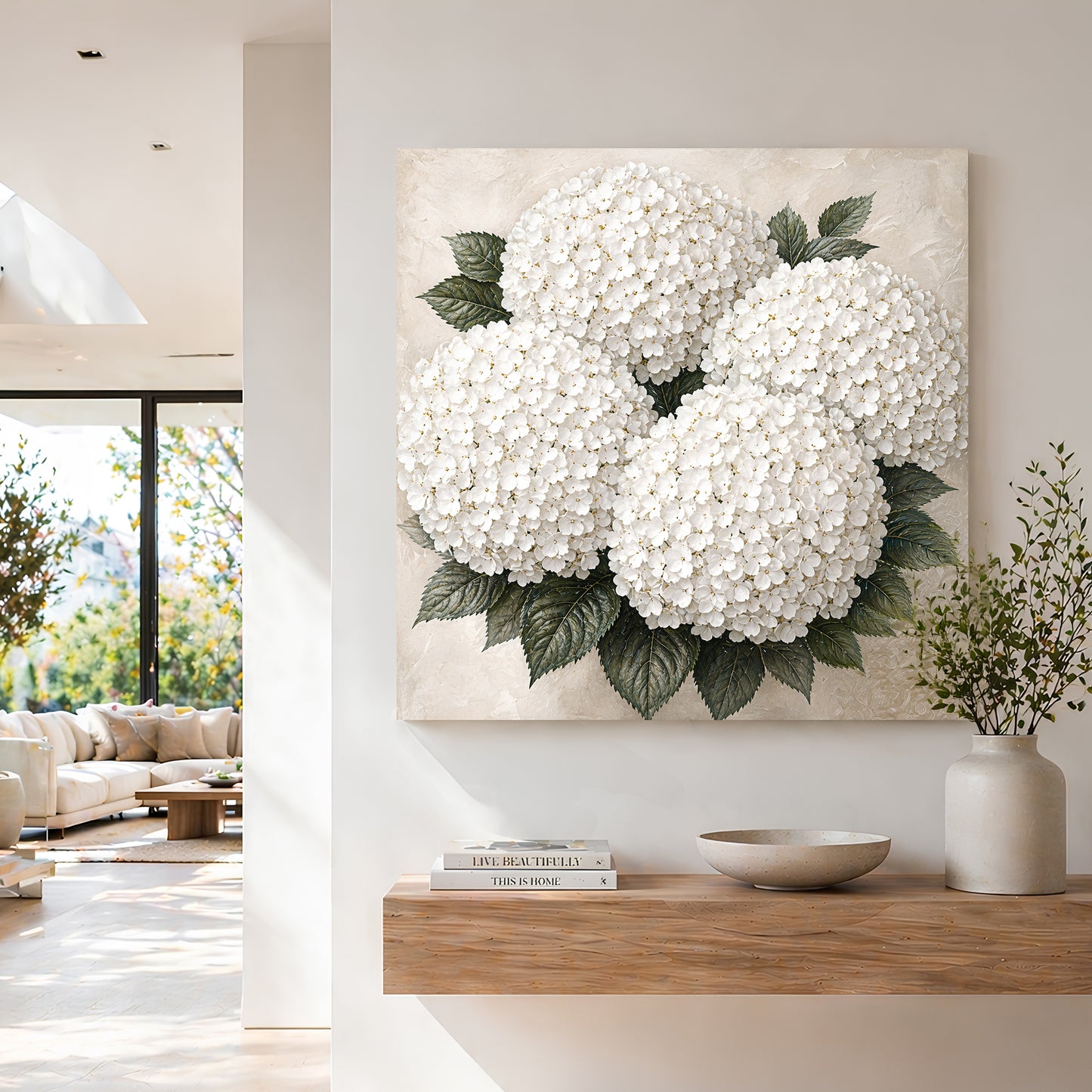 White Hydrangea Cloud