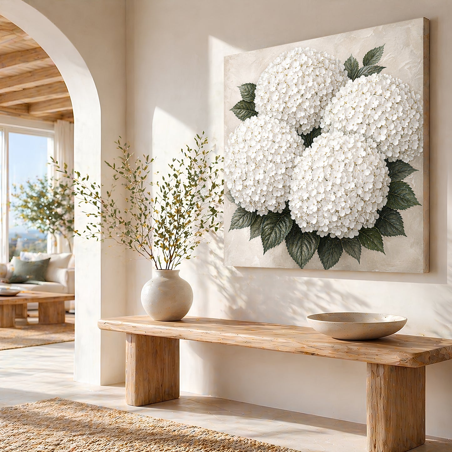 White Hydrangea Cloud