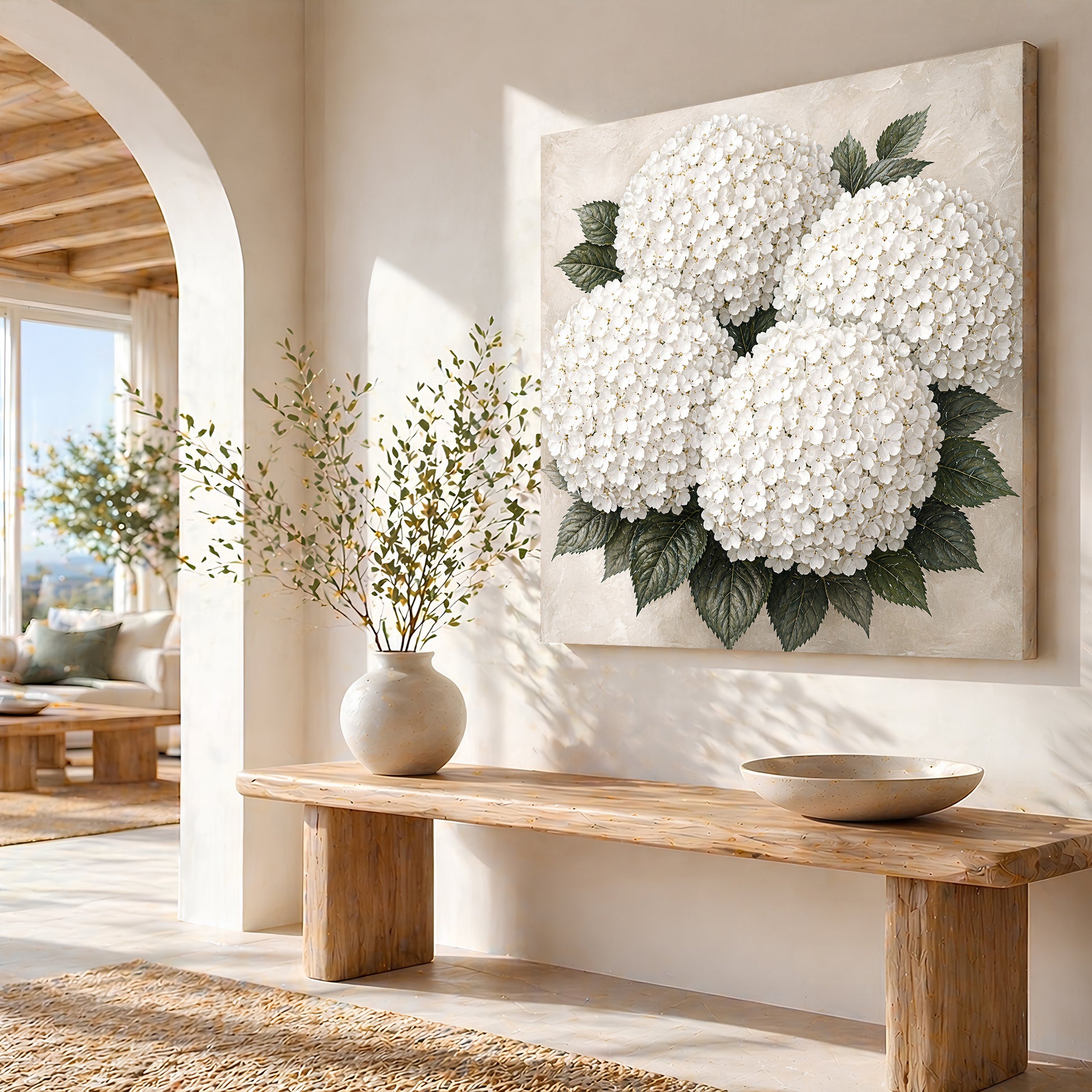 White Hydrangea Cloud