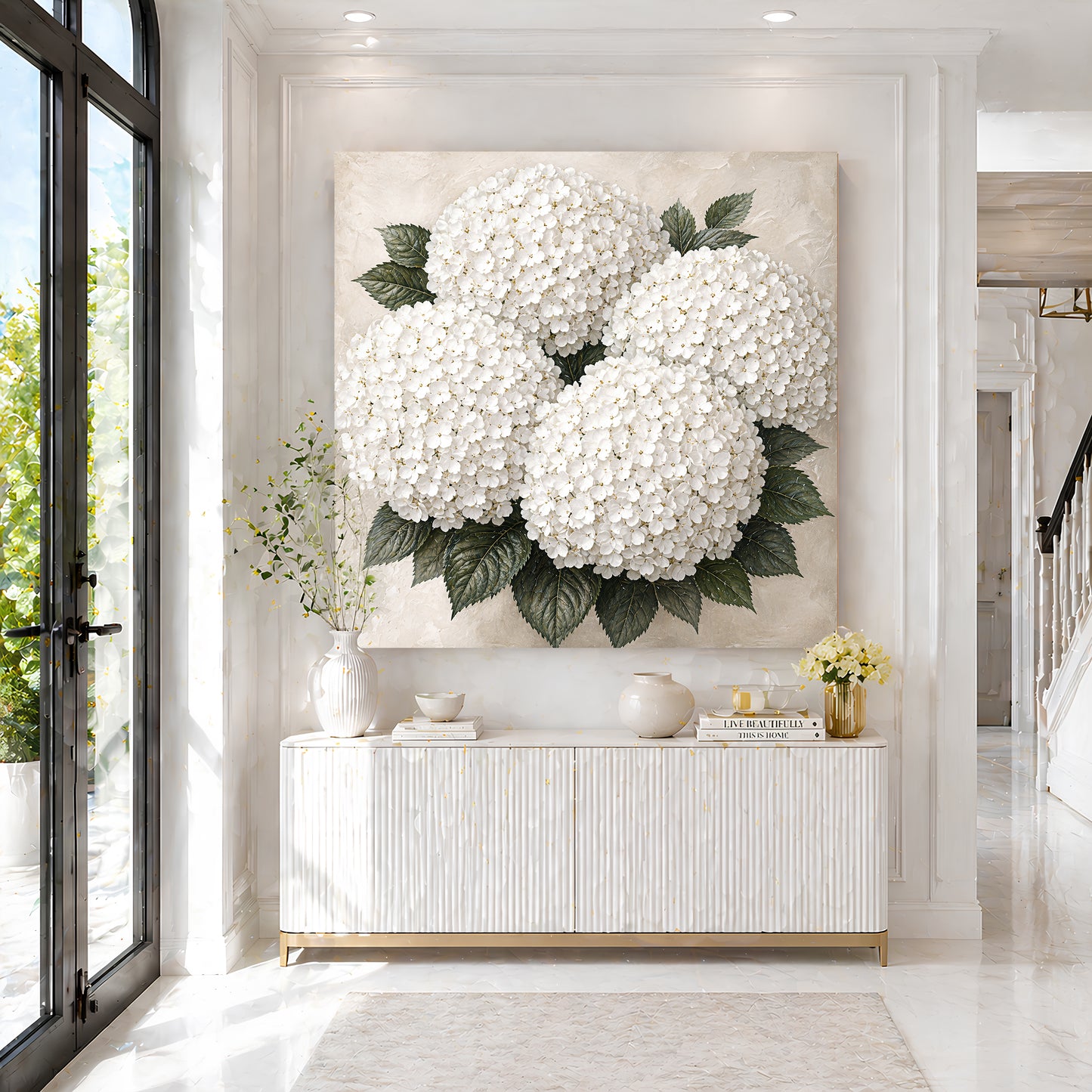 White Hydrangea Cloud