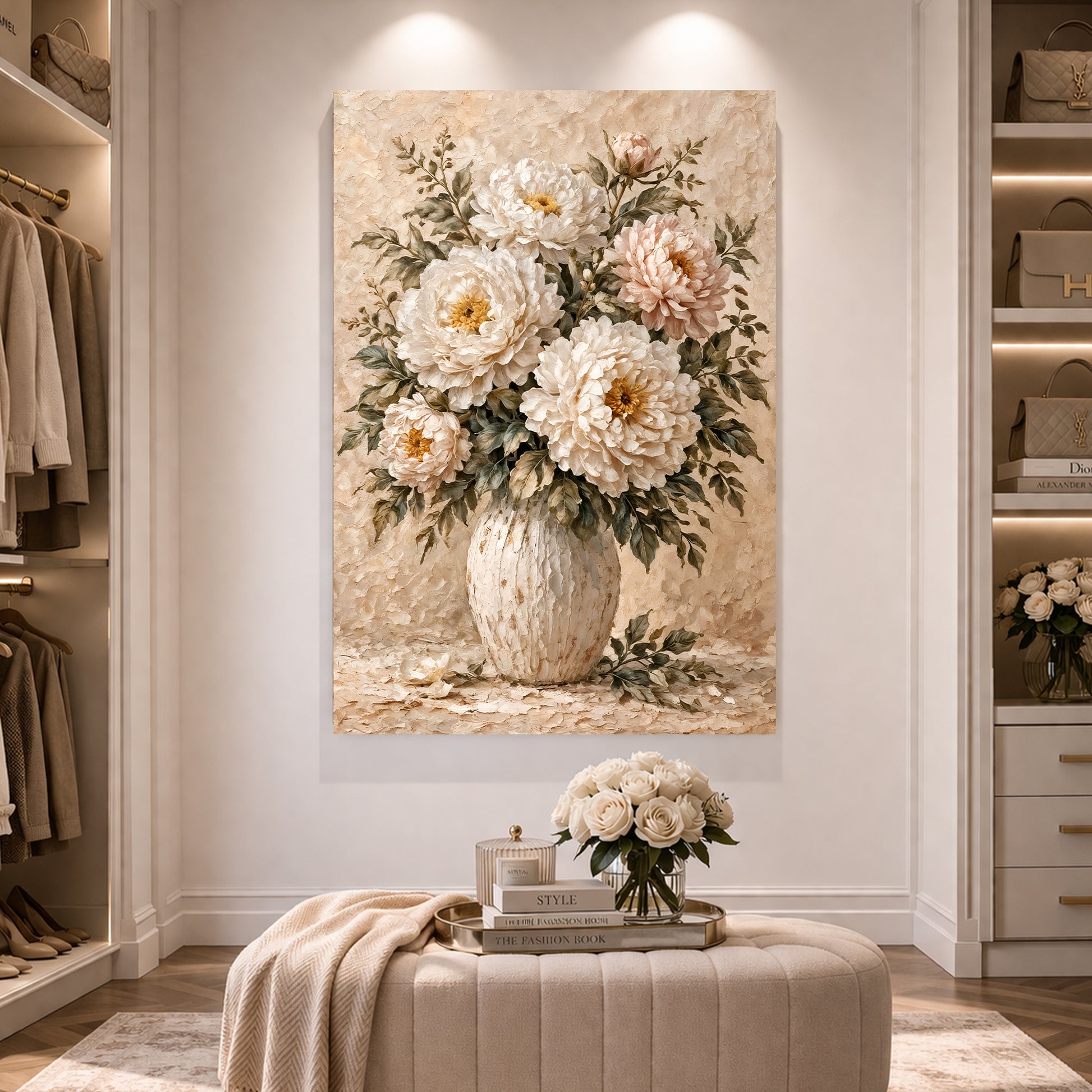 White Peony Bouquet