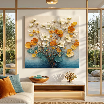 Wildflowers In Warm Hues