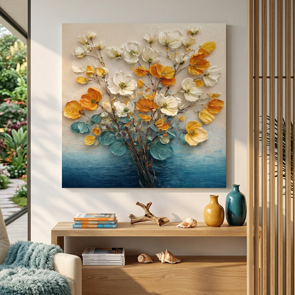 Wildflowers In Warm Hues