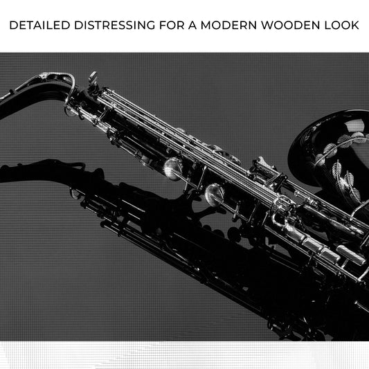 Saxophone Monochrome Canvas Wall Art Zoom - Image by Tailored Canvases