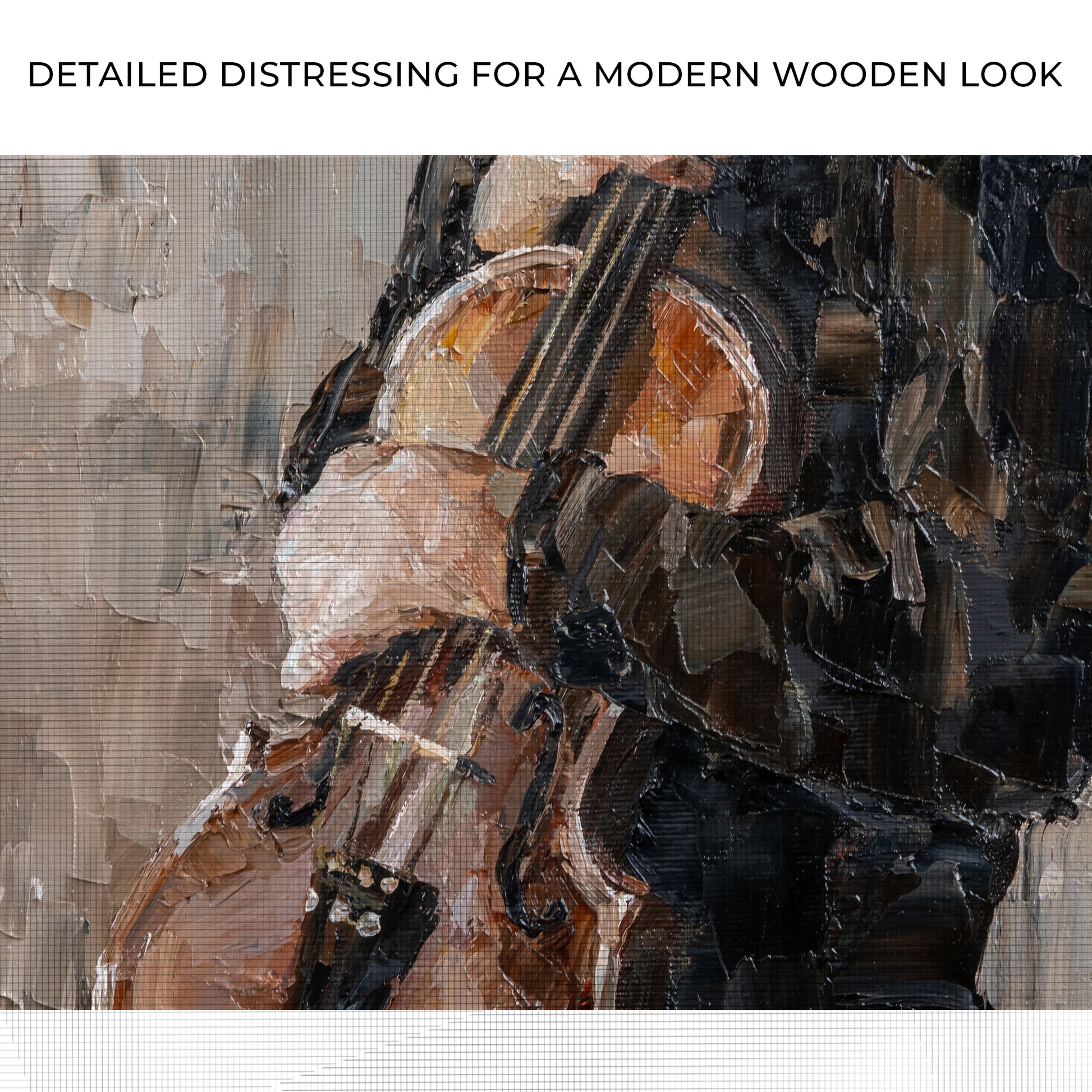 Violin Rustic Canvas Wall Art Zoom - Image by Tailored Canvases