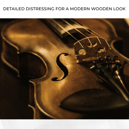 Violin Sepia Canvas Wall Art Zoom - Image by Tailored Canvases