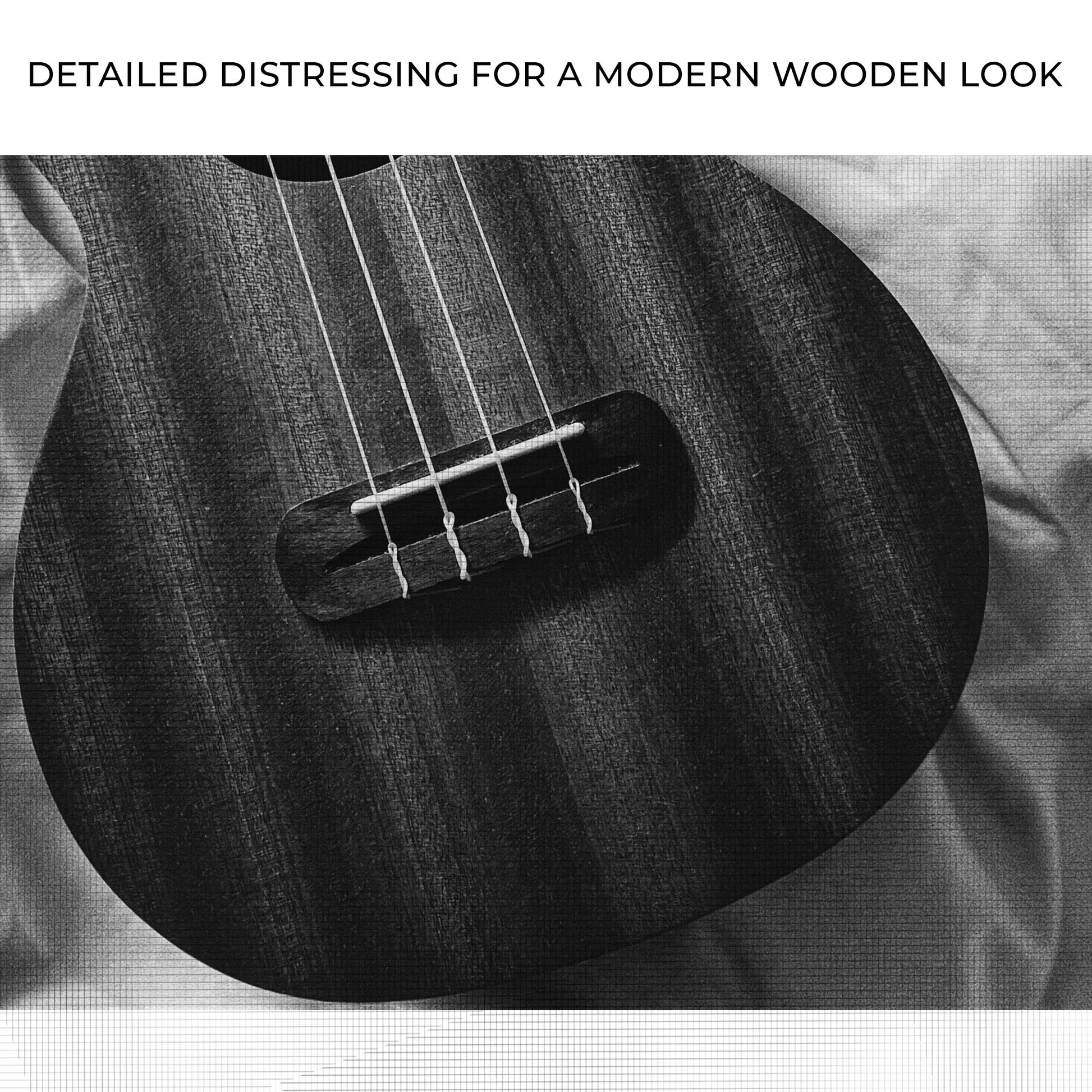 Ukulele Monochrome Canvas Wall Art Zoom - Image by Tailored Canvases