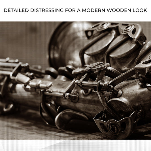 Saxophone Sepia Canvas Wall Art Zoom - Image by Tailored Canvases