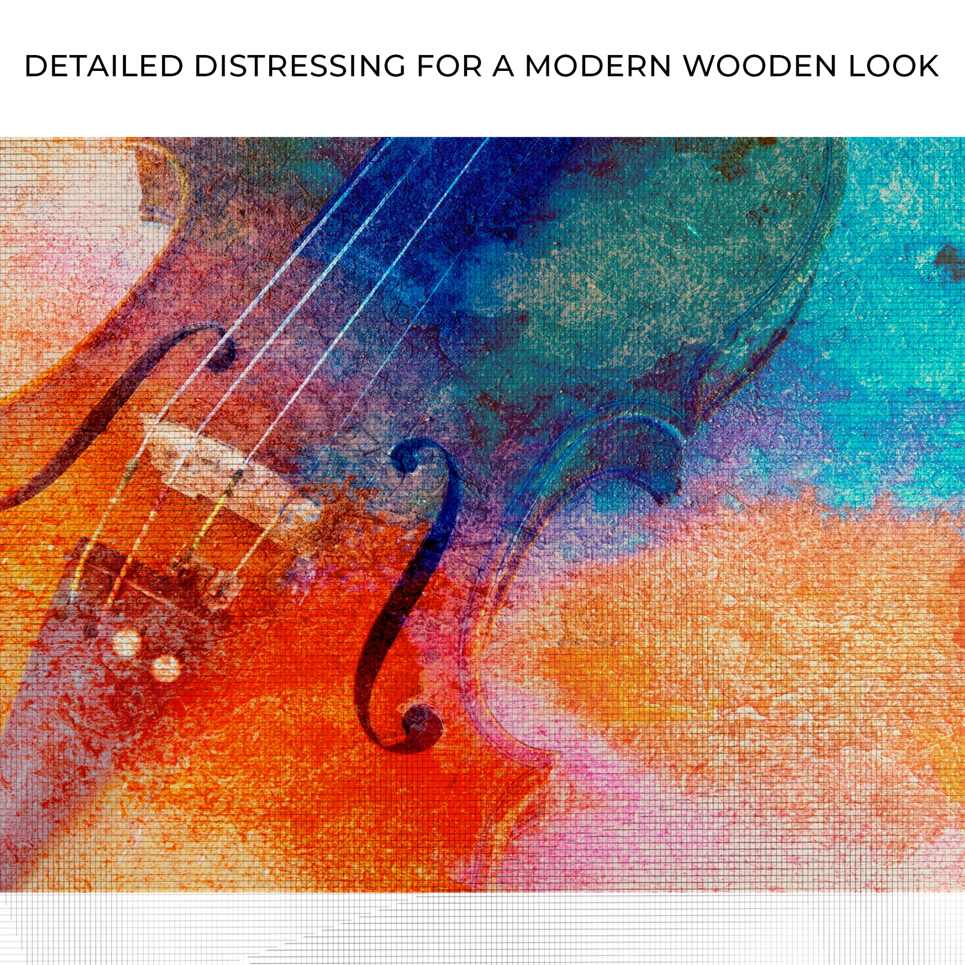 Cello Retro Canvas Wall Art Zoom - Image by Tailored Canvases