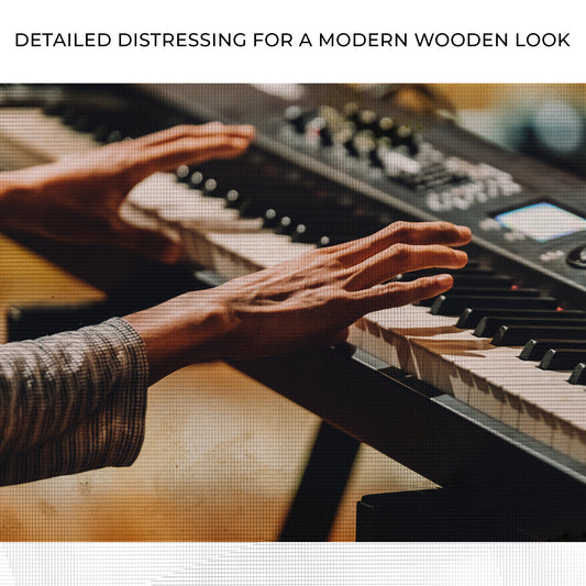 Keyboard Rustic Canvas Wall Art Zoom - Image by Tailored Canvases