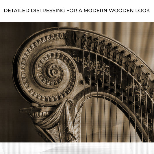 Harp Sepia Canvas Wall Art Zoom - Image by Tailored Canvases