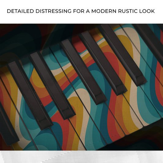 Piano Retro Canvas Wall Art Zoom - Image by Tailored Canvases