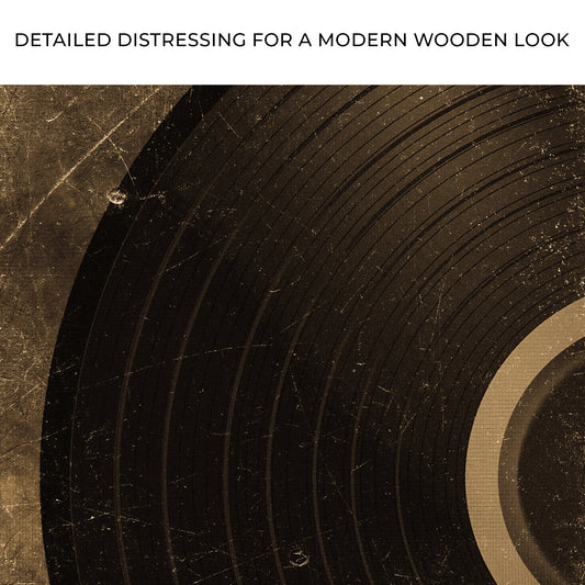 Music Equipment Vinyl Records Vintage Canvas Wall Art Zoom - Image by Tailored Canvases