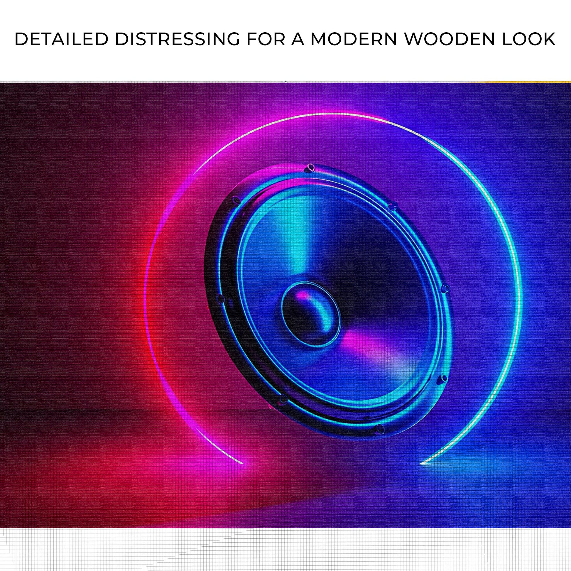 Music Equipment Speakers Modern Canvas Wall Art Zoom - Image by Tailored Canvases