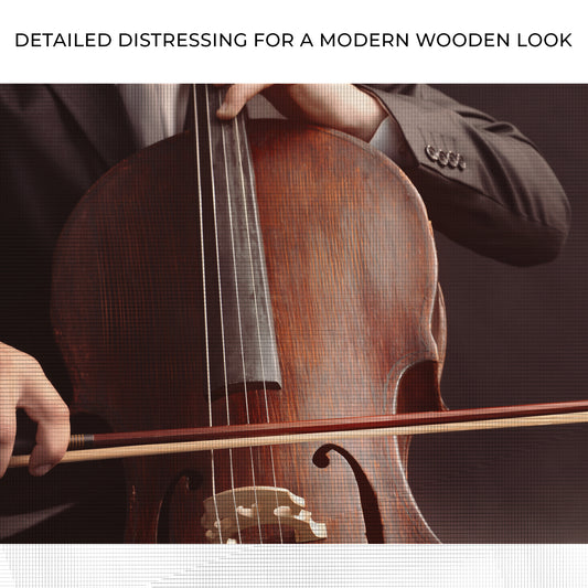 Cello Grunge Canvas Wall Art Zoom - Image by Tailored Canvases
