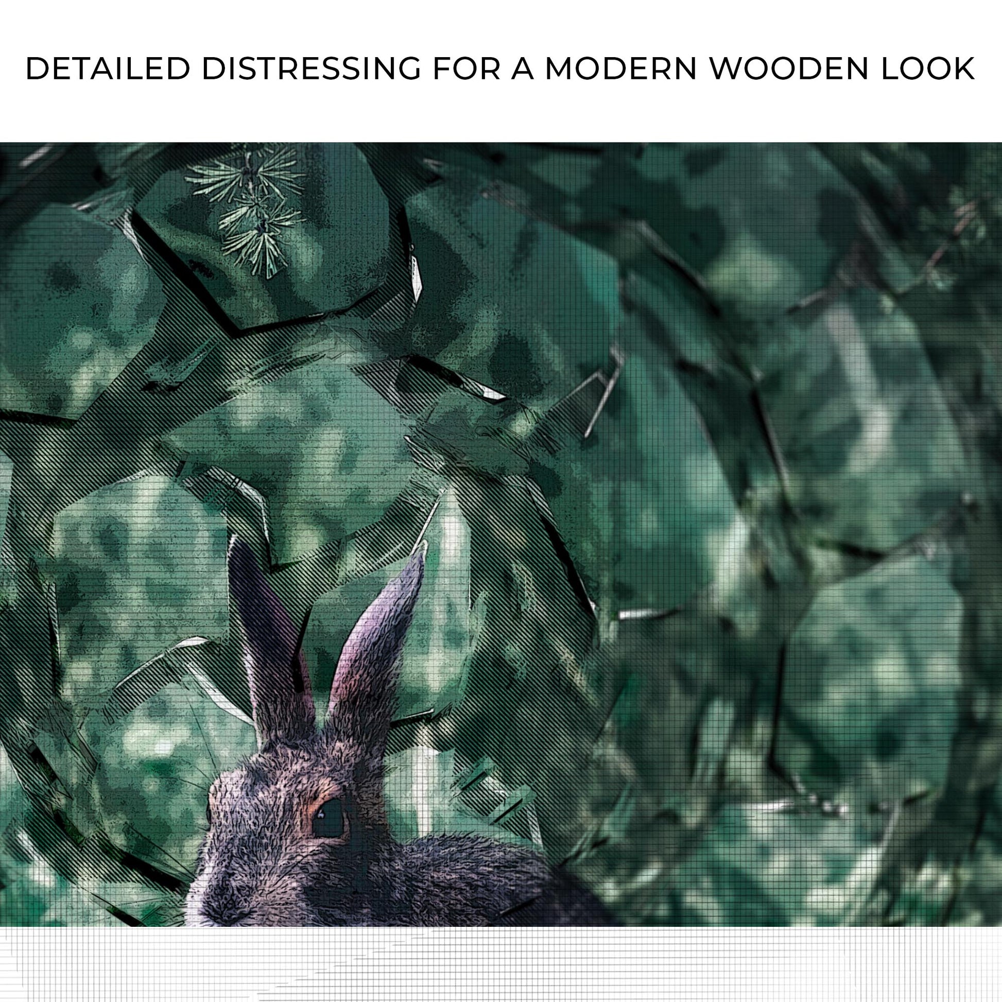Rabbit Geometry Sign Zoom - Image by Tailored Canvases