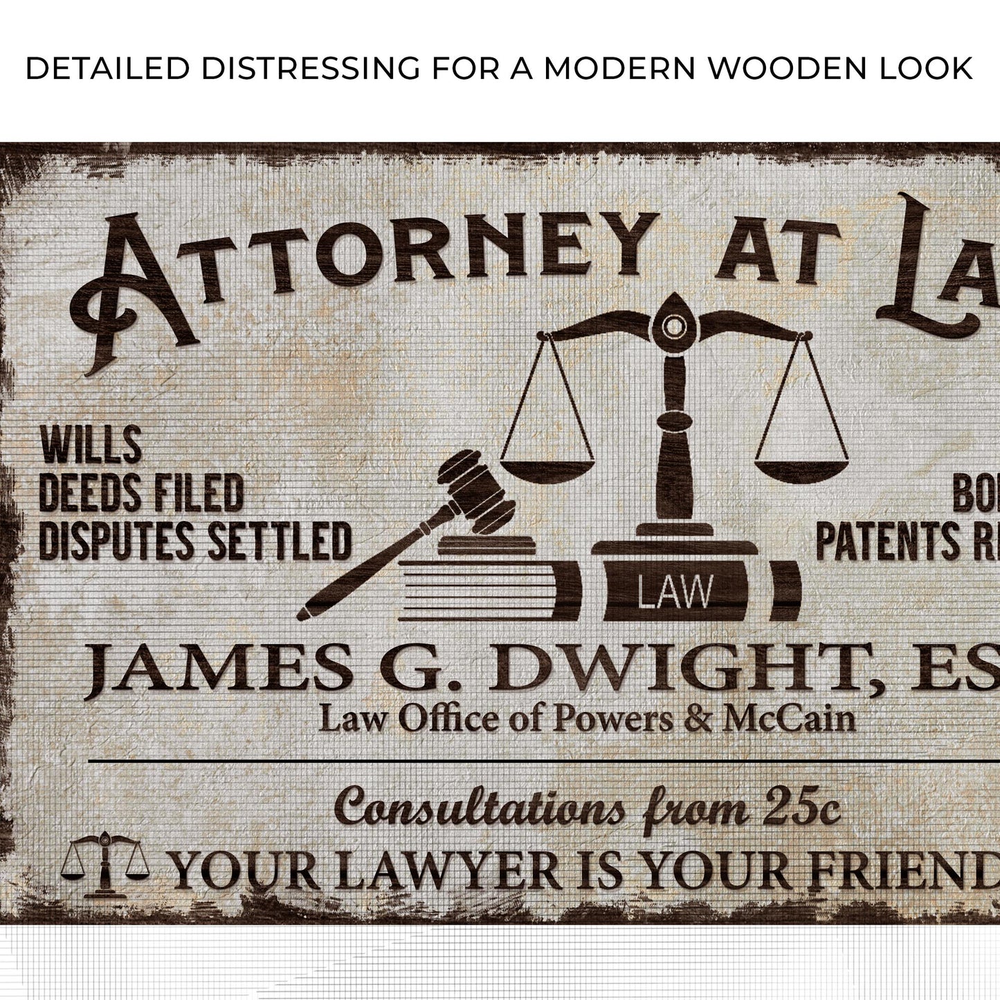 Lawyer Sign II Zoom - Image by Tailored Canvases
