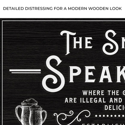 Speakeasy Sign Zoom - Imaged by Tailored Canvases