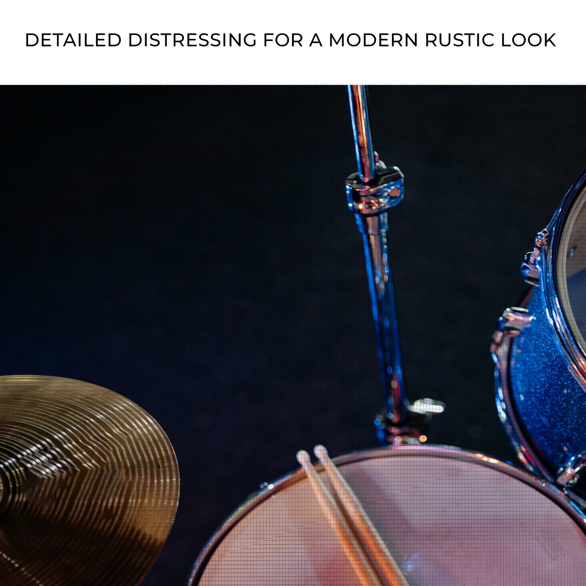 Drums Modern Canvas Wall Art Zoom - Image by Tailored Canvases
