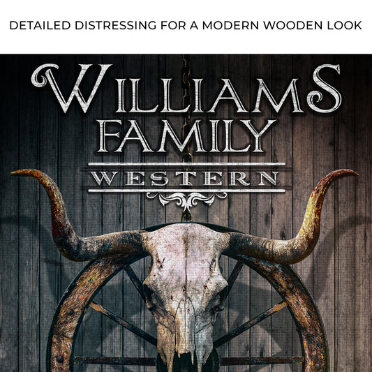 Western Cowboy Saloon Sign Zoom - Image by Tailored Canvases