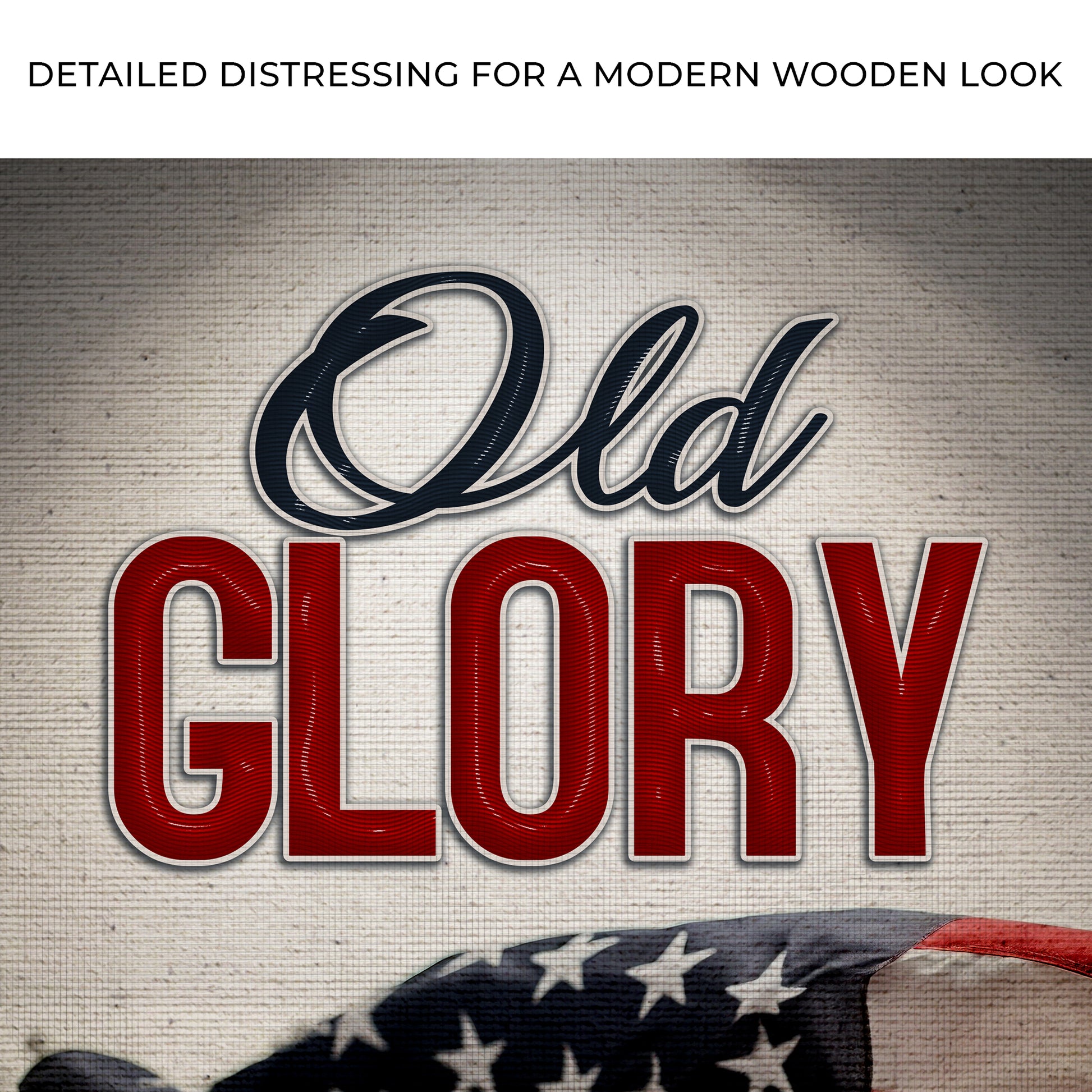 Old Glory Sign V Zoom - Image by Tailored Canvases