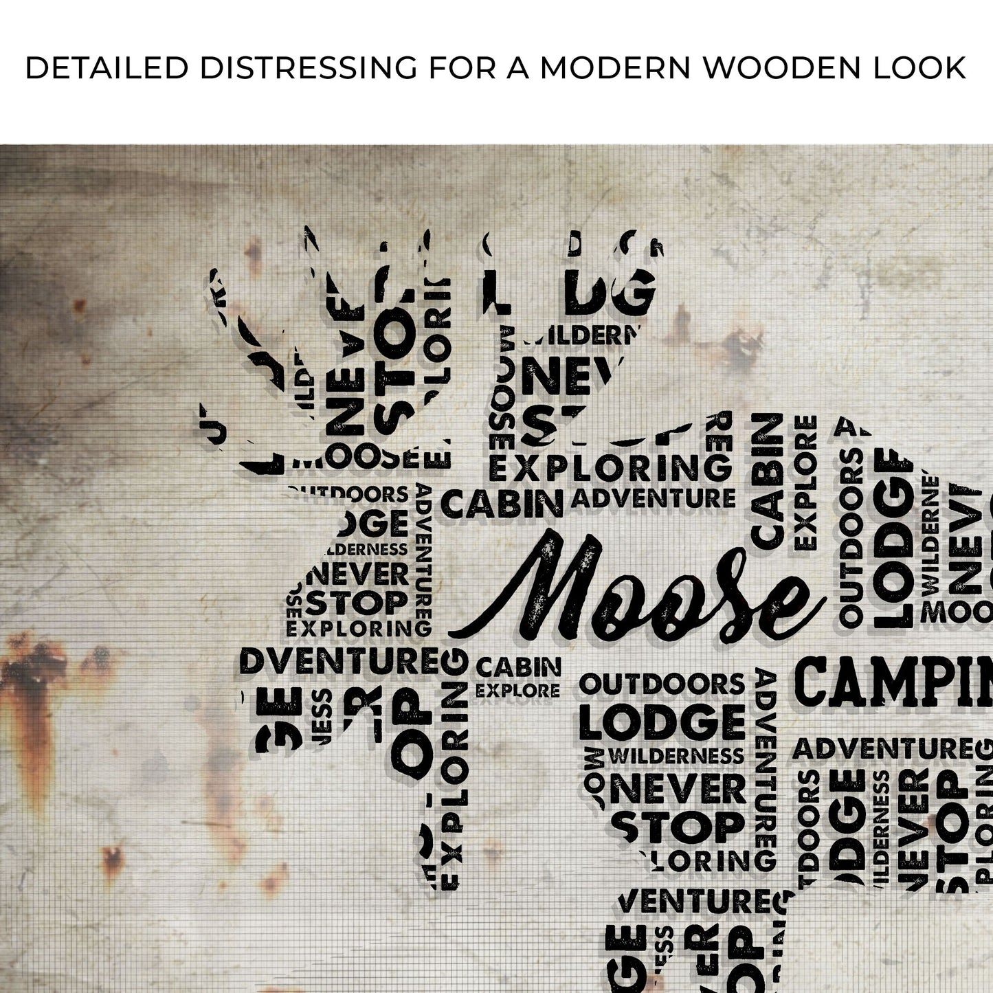 Moose Typography Sign Zoom - Image by Tailored Canvases