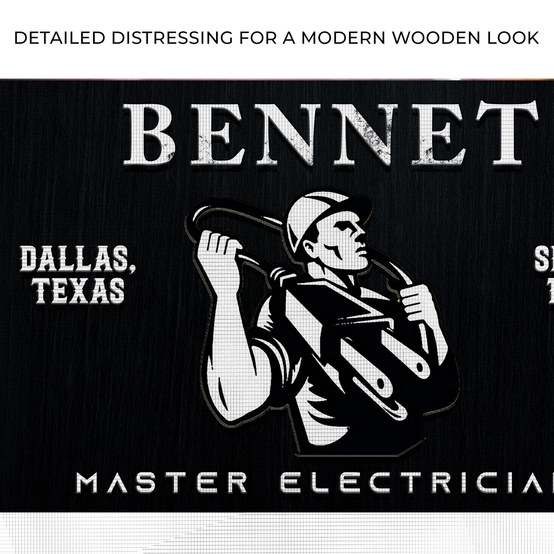 Master Electrician Sign Zoom - Image by Tailored Canvases