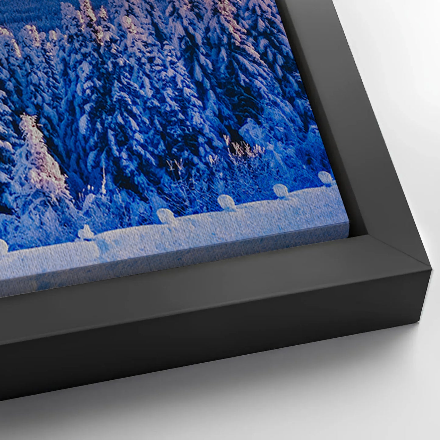 Save 33% When You Add A Frame To Your 60x30 Snow Covered Forest Canvas Wall Art Canvas Now