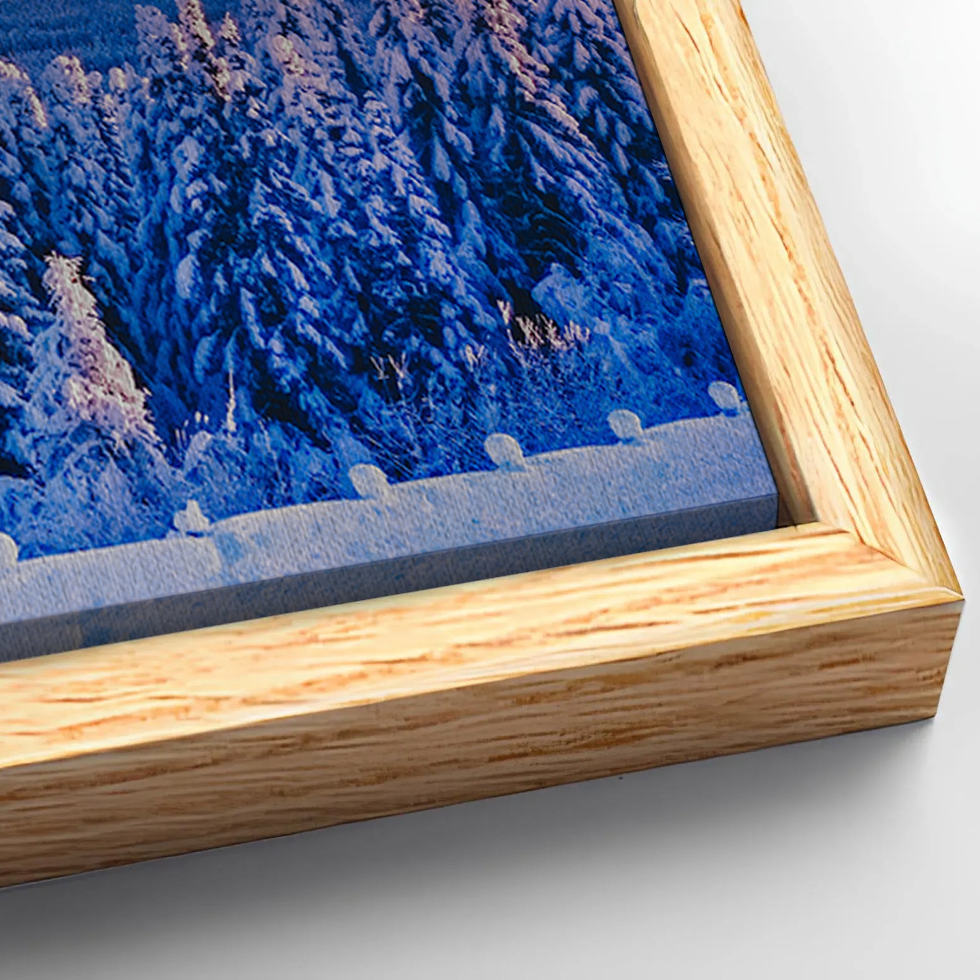 Save 33% When You Add A Frame To Your 48x24 Snow Covered Forest Canvas Wall Art Canvas Now