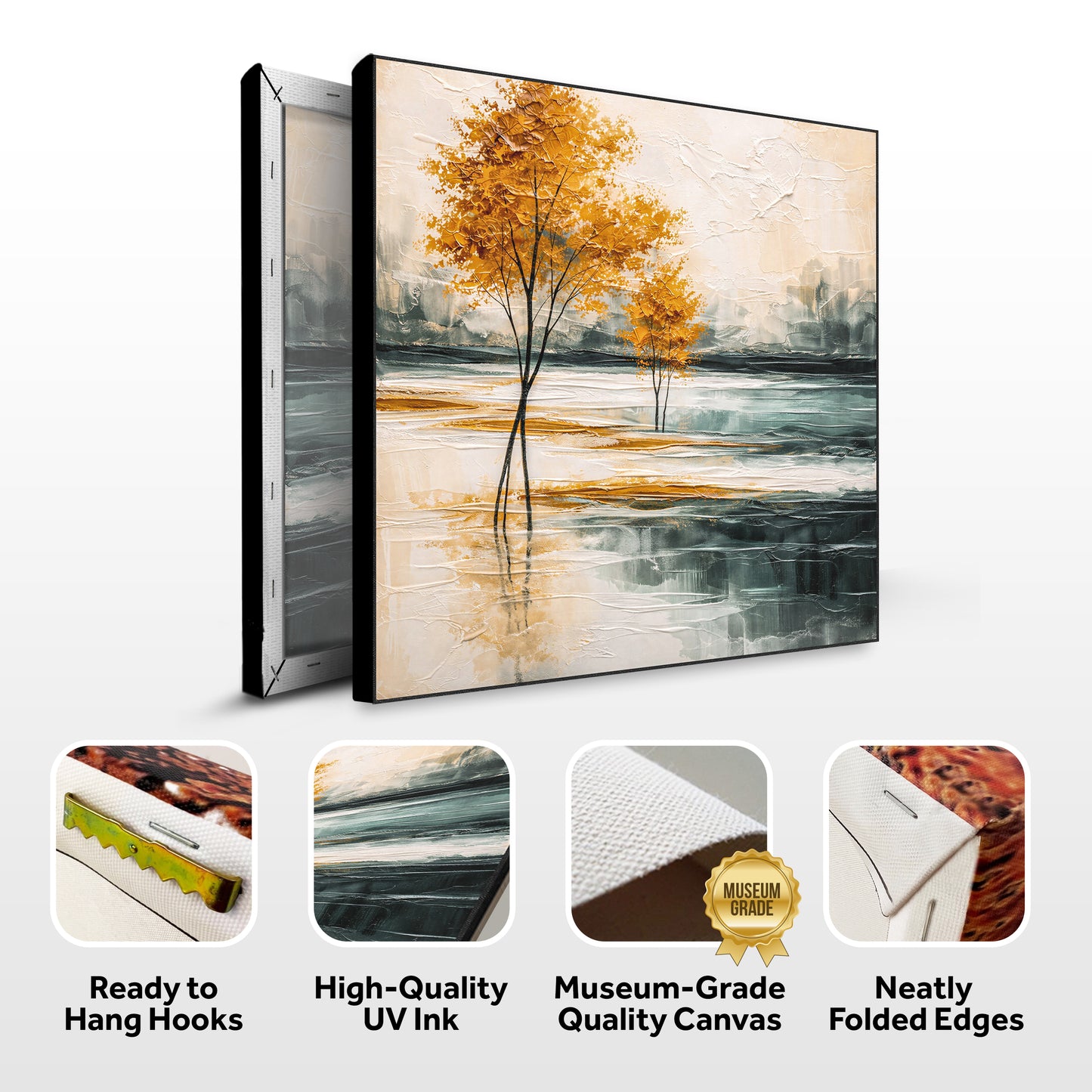 Autumn Stillness Abstract Wall Art