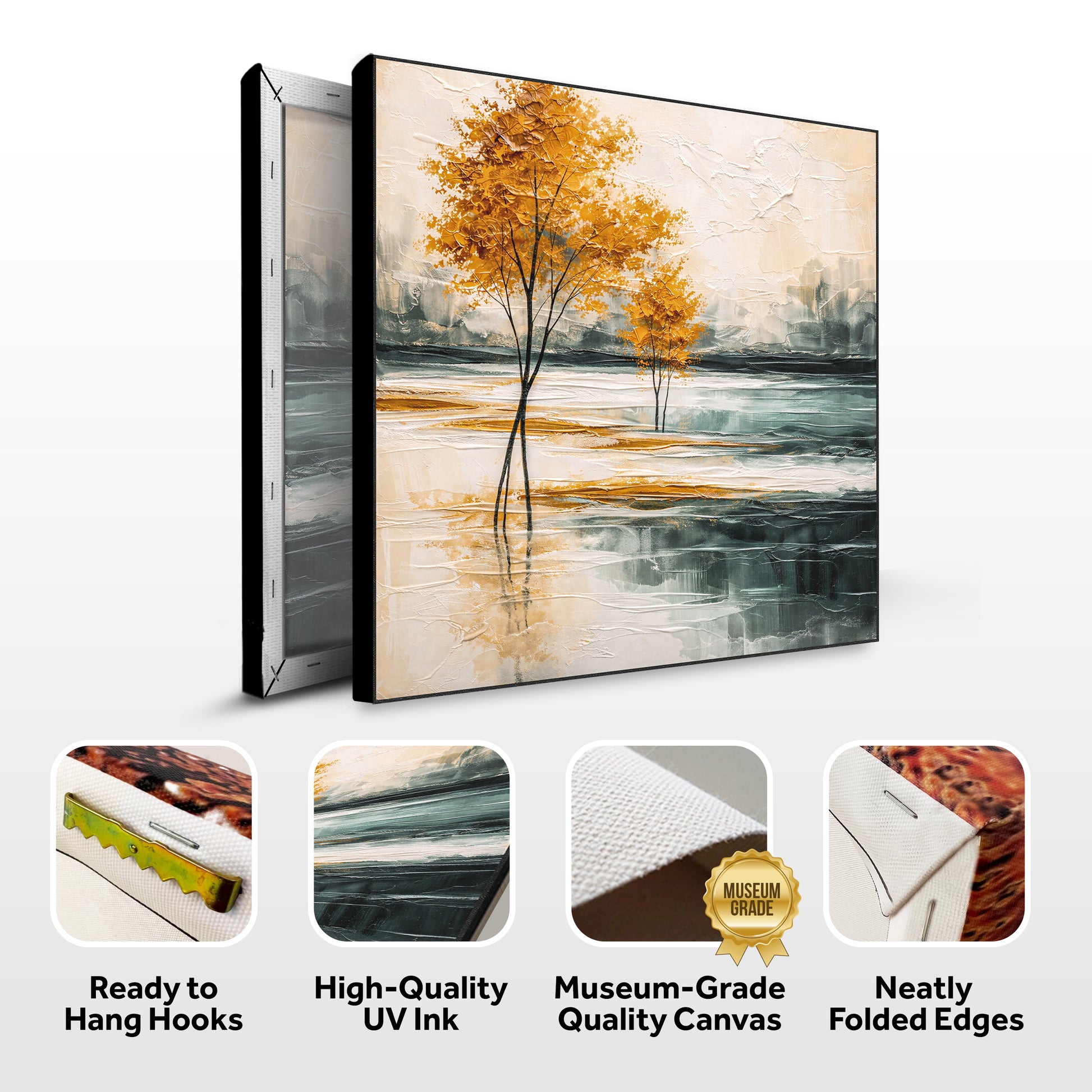 Autumn Stillness Abstract Wall Art