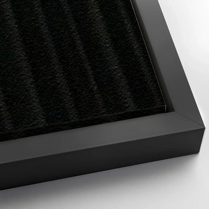 Save 33% When You Add A Frame To Your 24x16 Luxury Black Minimalist Abstract Wall Art Canvas Now