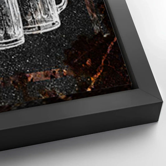 Save 33% When You Add A Frame To Your 60x30 Backyard Bar & Grill Sign XXIII Canvas Now