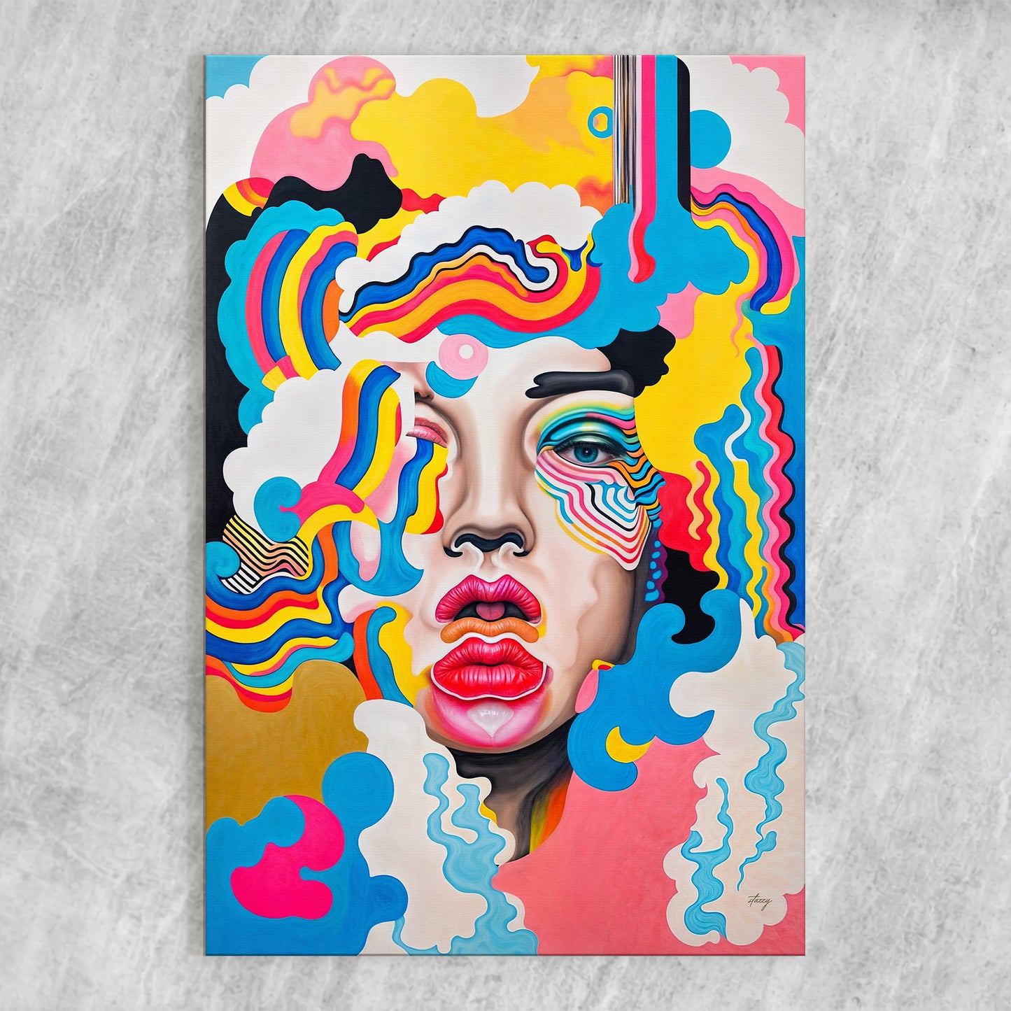 Canvas Print: "Candy Face"