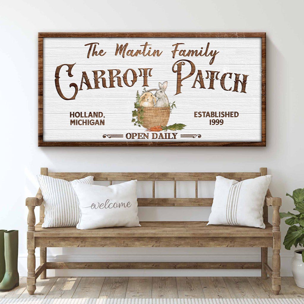 Carrot Patch Easter Sign III  - Image by Tailored Canvases