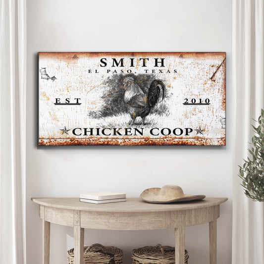 Chicken Coop Sign Style 5 - Image by Tailored Canvases